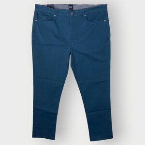 NEW | Gap Mens 5 Pocket Slim Fit Pants | 40x32 | Majolica Blue | Stretch